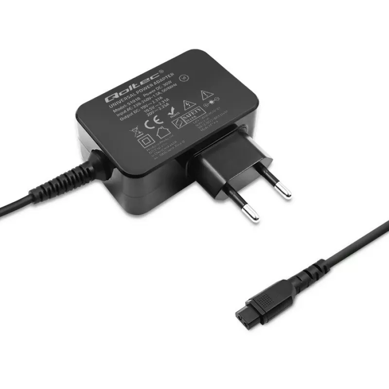 Toiteadapter QOLTEC Universal 30W 8 vahetatava pistikuga