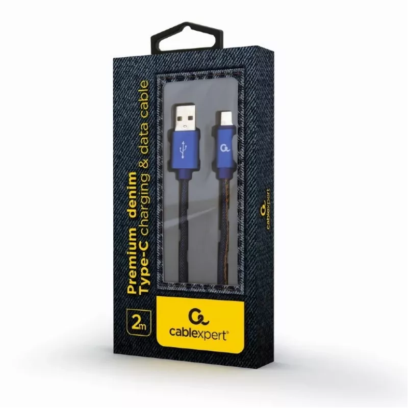 USB 2.0 kaabel GEMBIRD USB A USB C-le 2 m, 0,48 Gbit/s, 2,1 A, sinine