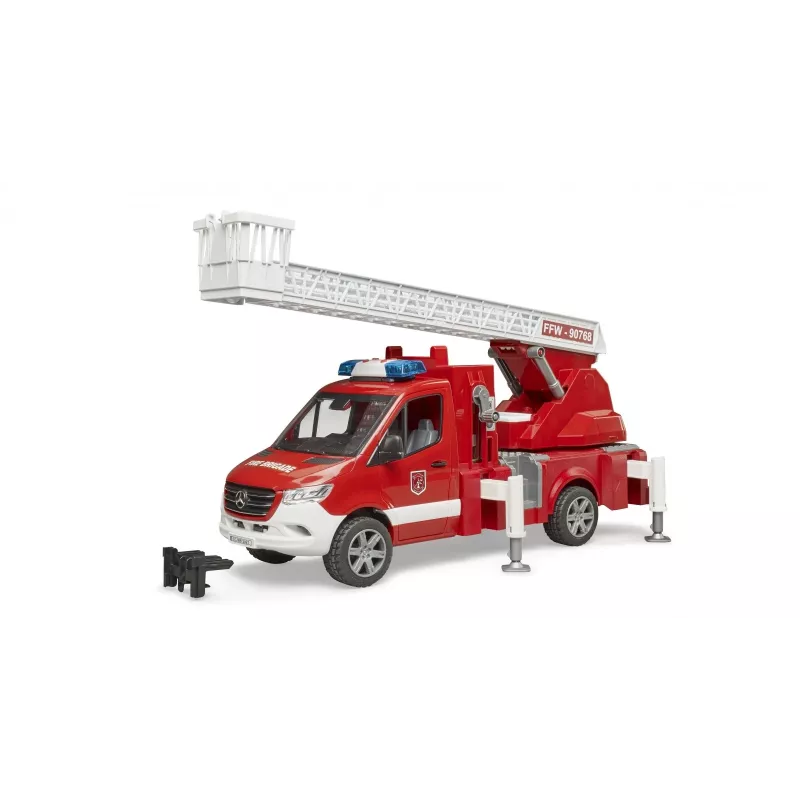 Tuletõrjeauto BRUDER 02673 punane valge ABS sünteetika 4 aastat