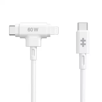 HYPER HyperJuice USB-kaabel USB 2.0 1.5 m USB C USB C/Lightning Valge