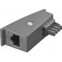 Goobay TAE adapter, TAE-F pistik > RJ45 pesa (8P2C), hall (45736)