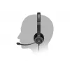PORT CONNECT | Stereo USB Headphone PRO ON'R 300 | Juhtmega | Kõrvapealsed | Mürasummutus | Must