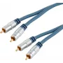 Audio kaabel ShiverPeaks 40102-1MHQ — 2x RCA 2x RCA-le, pikkus 1,0 m