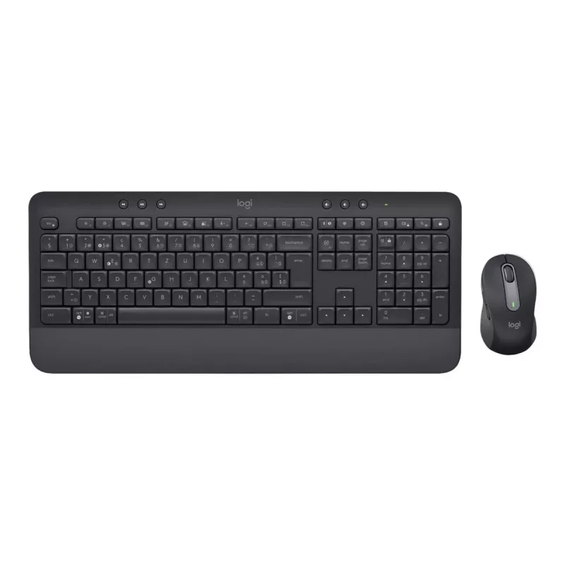 Logitech Signature MK650 Combo for Business Belgia täissuuruses juhtmeta klaviatuur ja hiir