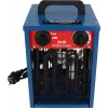 Ventilaator-elektrikeris BLAUPUNKT EH7010 — 2000 W, roostevabast terasest element, IPX4, põrandakasutus, kuni 22 m² ruumidele, must/punane/sinine