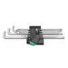 Wera 950/9 Hex-Plus 4 L-kuuskantvõtmete komplekt, meetermõõdustik, kroomitud