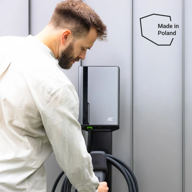 Wallbox roheline Cell GC EVGC021B2250 3,6-22 KW 5m NFC hall alumiinium