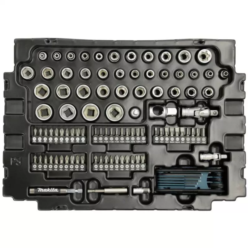 Makita E-08713 mehaaniku tööriistakomplekt 120 tööriista