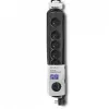 Liigpingekaitse Qoltec 50172 Must 6 pistikupesa 230V 5m