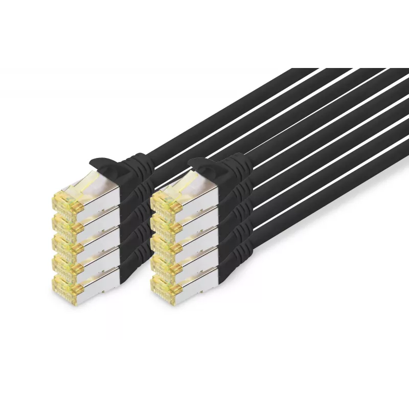 Võrgukaabel Digitus CAT 6A S/FTP RJ-45 1 m must