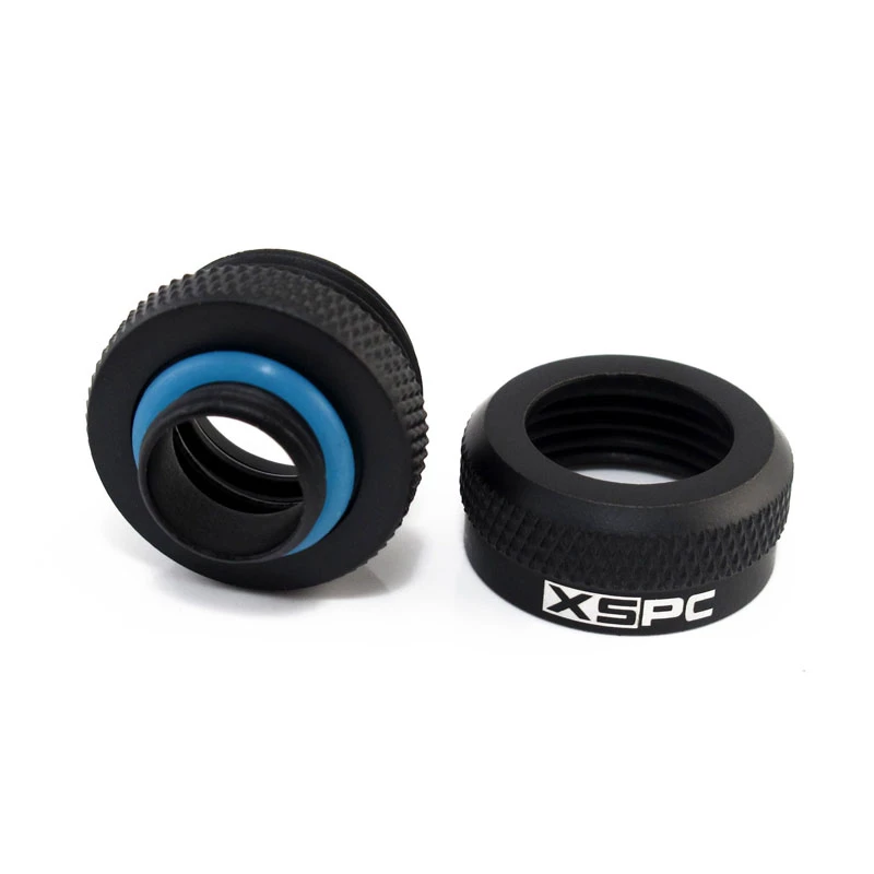 XSPC Connector G1/4 to 14mm Hardtube, must matt - 8 tk