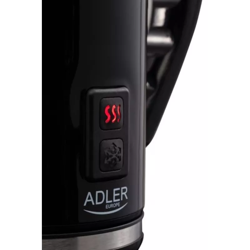 Automaatne piimavahustaja/soojendaja Adler AD 4478 — roostevaba terasest nõu, 240 ml maht, 500 W, kuum ja külm