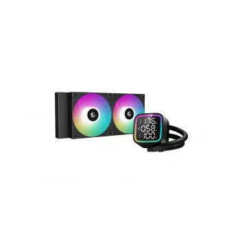 Kõik-ühes vedelikprotsessorijahuti DeepCool R-LD240-BKDMMN-G-1 240 mm RGB, 2x120 mm ventilaatorid, PWM, 41 cm torud, alumiiniumradiaator