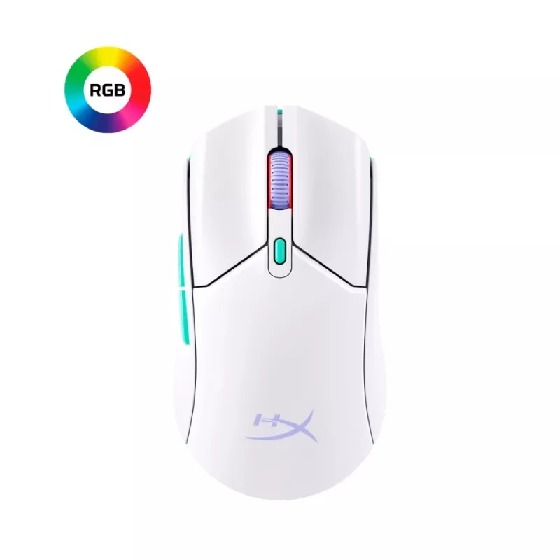 HyperX Pulsefire Haste 2 Core Wls – mängurihiir (valge/roheline/lilla)