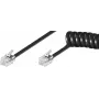 RJ10-RJ10 7M M/M Must Coiled kaabel