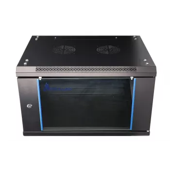 Seinale paigaldatav riiul Extralink 6U 600x450 Must