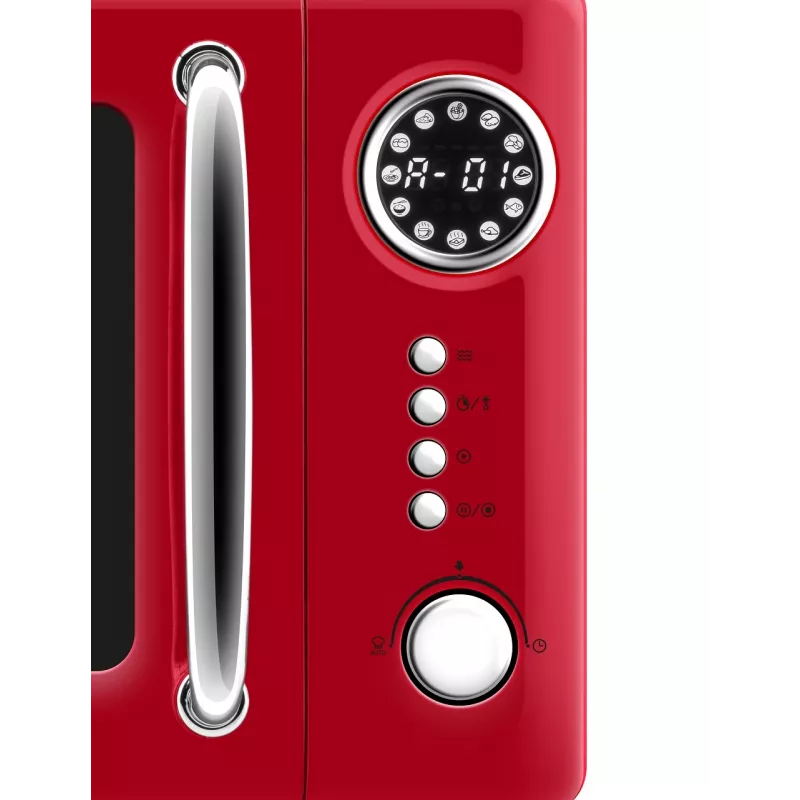 Solo laua mikrolaineahi ETA Storio Red Solo — 20 L, 700 W, 5 võimsustaset, 245 mm pöördalus
