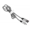 USB 2.0 Type-C isane - isane kaabel 1,0 m must-hõbedane