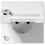 JUNG LS 1520 NAKLSL WW - tüüp F - 1 moodul(it) - 2P - valge - termoplast - IP44