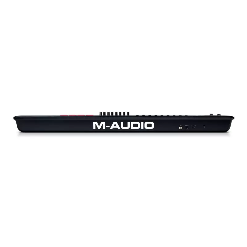 MIDI-klaviatuur M-Audio Oxygen 61 MKV — 61 klahviga USB-kontroller 16 padja, 8 nupu, ekraani ja pitch-bend'iga (must)