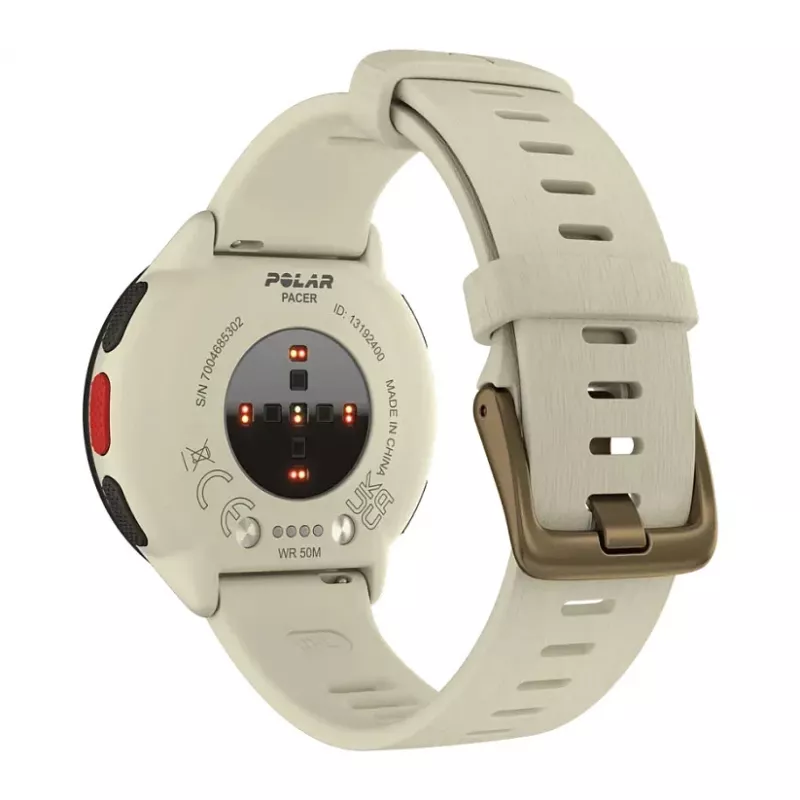 POLAR Smartwatch Polar Pacer, S/L suurus, must raam lilla silikoonrihmaga