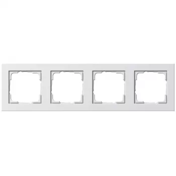 Lüliti katteplaat Gira E2 valge — termoplast, kruvideta disain, 80,8×294,7×9,3 mm