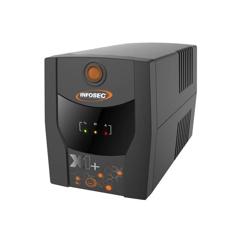 Infosec UPS liin-interaktiivne INF_661147 1300 VA / 720 W, 6x IEC C13, AVR, USB, torn, must