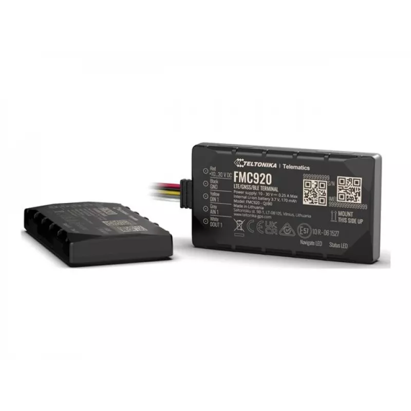 GPS-jälgija Teltonika FMC920 4G LTE CAT 1 0.128GB Must