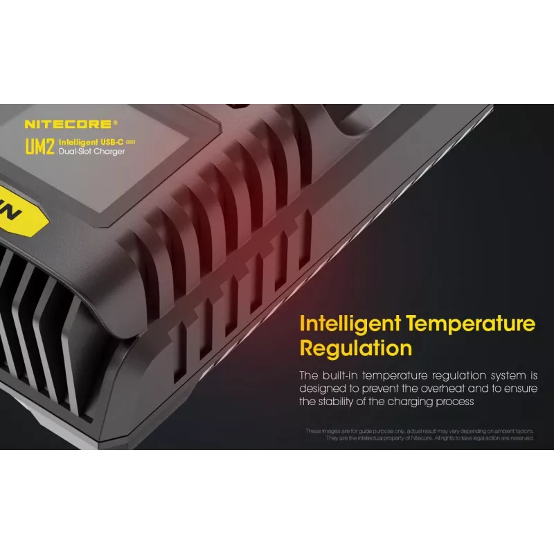 Nitecore UM2 akulaadija majapidamisaku DC Liitiumioon Nikkelkaadmium