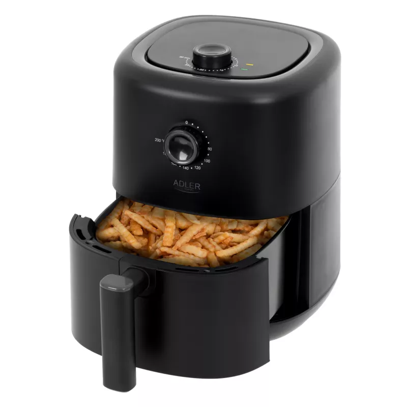 Adler AD 6310 õhufritüür, üksik, 3 L, 2200 W, kuumõhkfritüür, must