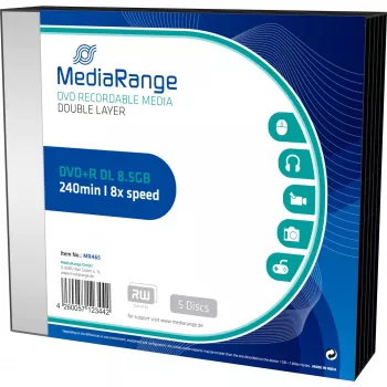 DVD+R DL MediaRange MR465 8,5 GB 5 tk
