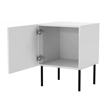 Öökapikomplekt 2 tk cama meble PALAZZO BIS 45×39×K59 cm, valge matt, MDF/puitlaastplaat