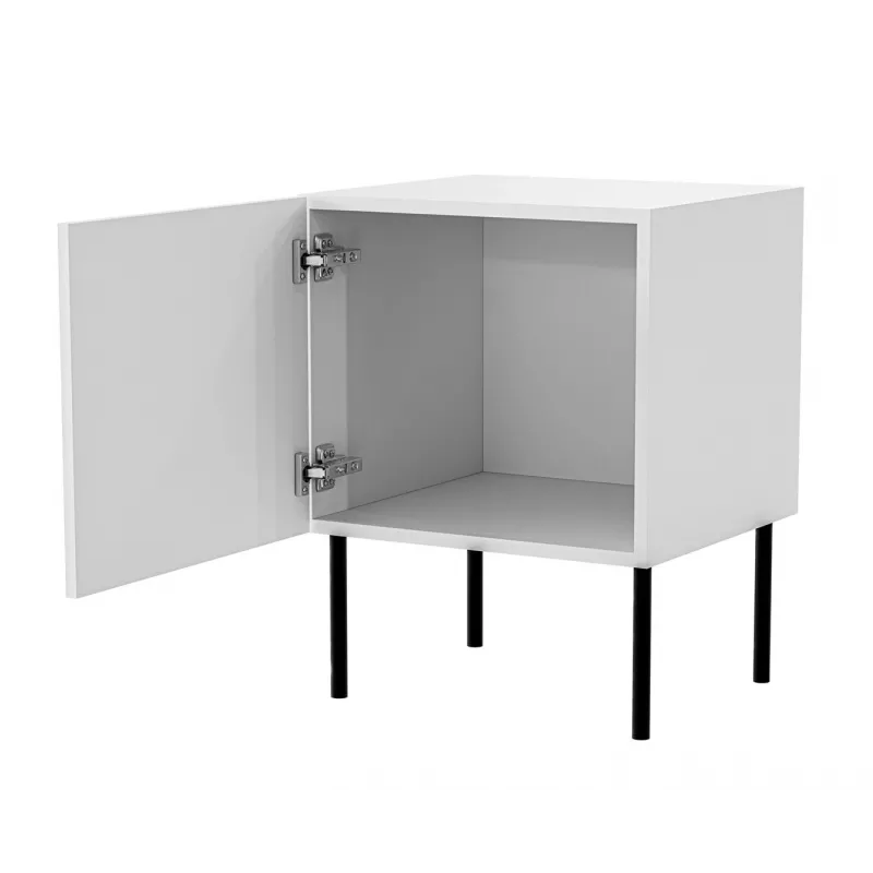 Öökapikomplekt 2 tk cama meble PALAZZO BIS 45×39×K59 cm, valge matt, MDF/puitlaastplaat