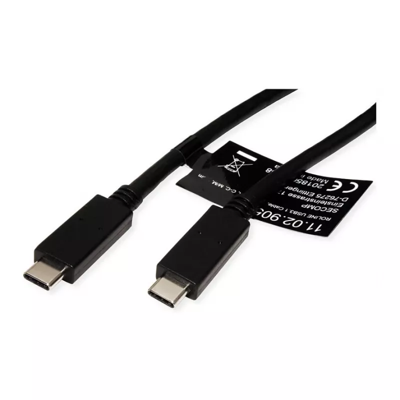USB-kaabel ROLINE 11.02.9057 USB 3.2 Gen 2 1 m USB-C must
