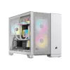 Corsair 2500D AIRFLOW Micro ATX kahekambriline arvutikorpus – valge CC-9011264-WW