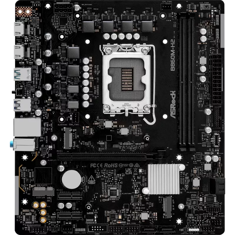 ASRock B860M-H2 DDR5 LGA1851 Micro-ATX emaplaat