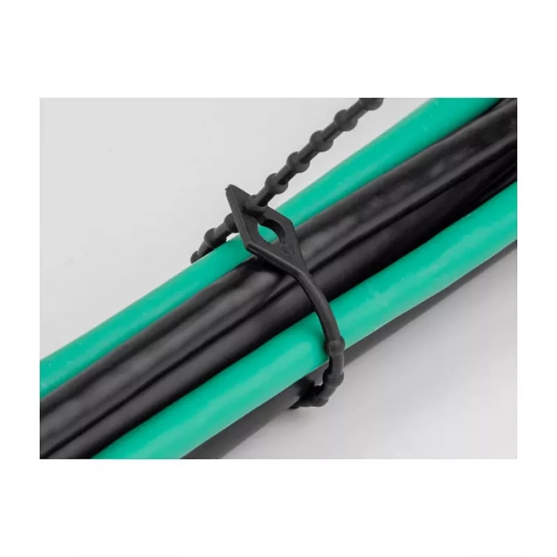 Helmestatud kaabliside DeLOCK 19568 P 150 x L 2,4 mm must 100 tk