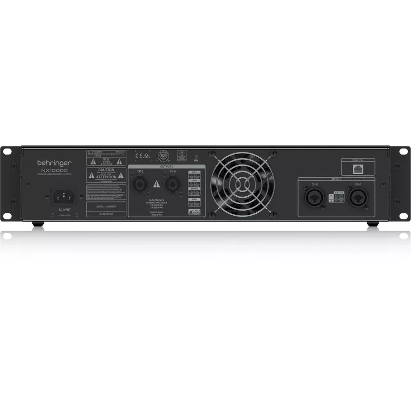 Behringer NX1000D helivõimendi Performance/stage Must