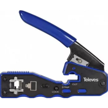 Pressimistööriist Televes 209802 RJ45-pistikutele, automaatne lõikamine, mudel 37230