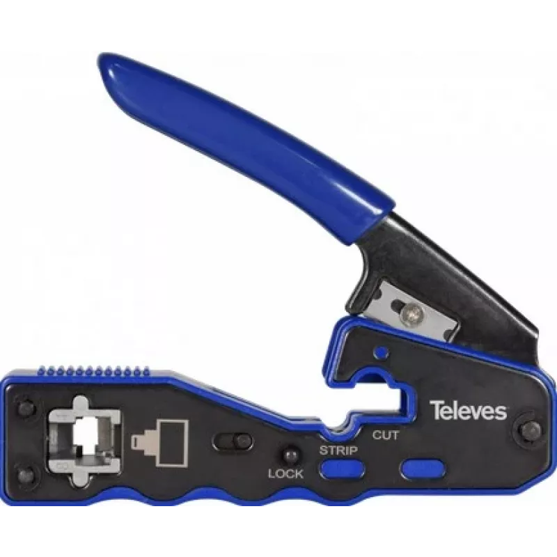 Pressimistööriist Televes 209802 RJ45-pistikutele, automaatne lõikamine, mudel 37230