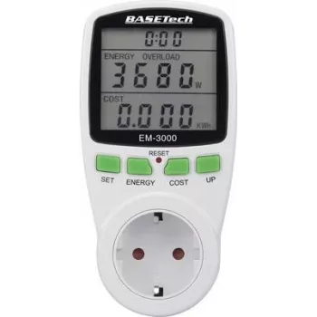 Basetech EM-3000 energiakulu mõõteseade kulude prognoosiga (BT-1611632)