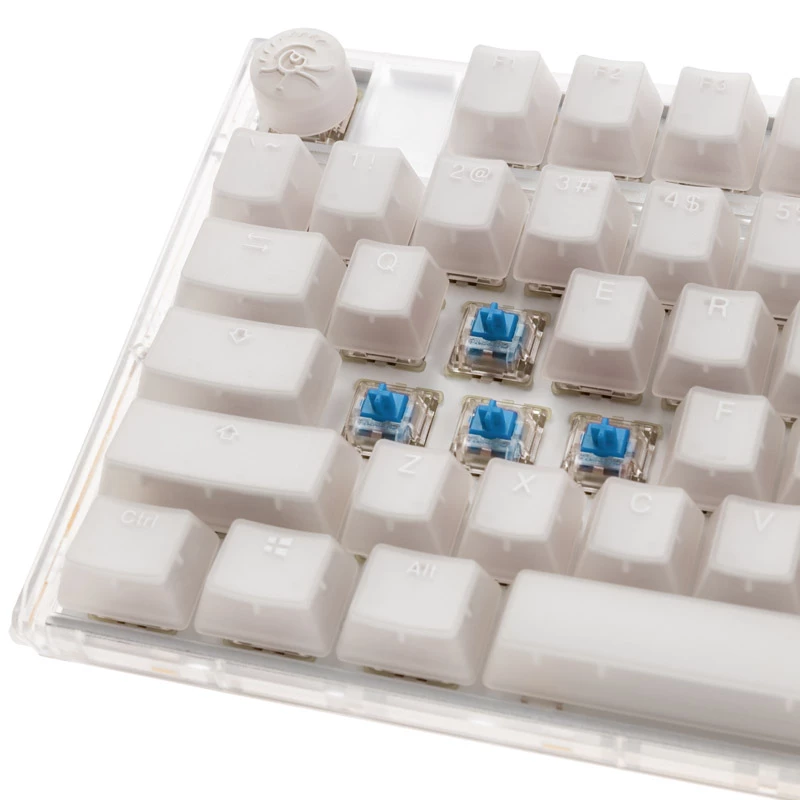 Ducky One 3 TKL klaviatuur, mängimiseks, USB, QWERTY, inglise, valge