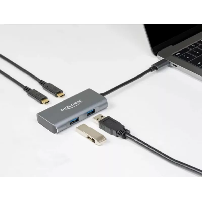 USB Jaotur DeLOCK Väline USB 10 Gbps USB-C Jaotur 63260