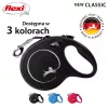 Sissetõmmatav koerarihm Flexi New Classic L 5 m Must – nöör, suurtele tõugudele (25–45 kg), max koormus 50 kg
