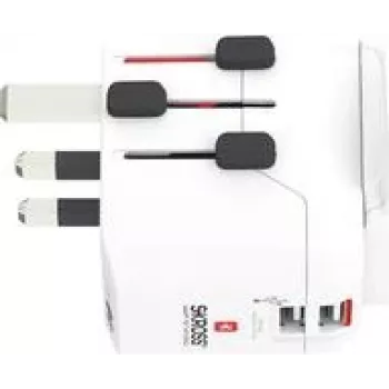 Skross 1302470 Travel Adapter Pro Light USB (2xA) -World (1302470)