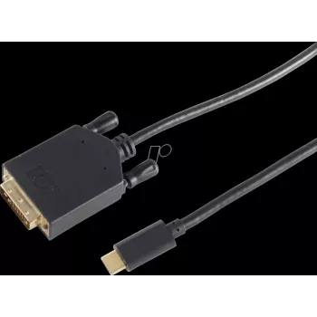 shiverpeaks BS10-58185 Video Cable-Adapter 1,8 m DVI-D USB USB-C Must (BS10-58185)