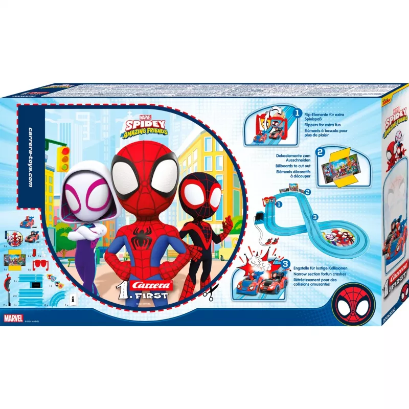 CARRERA Track Set 1First Spidey Go! autorada 2,9 m pikkus