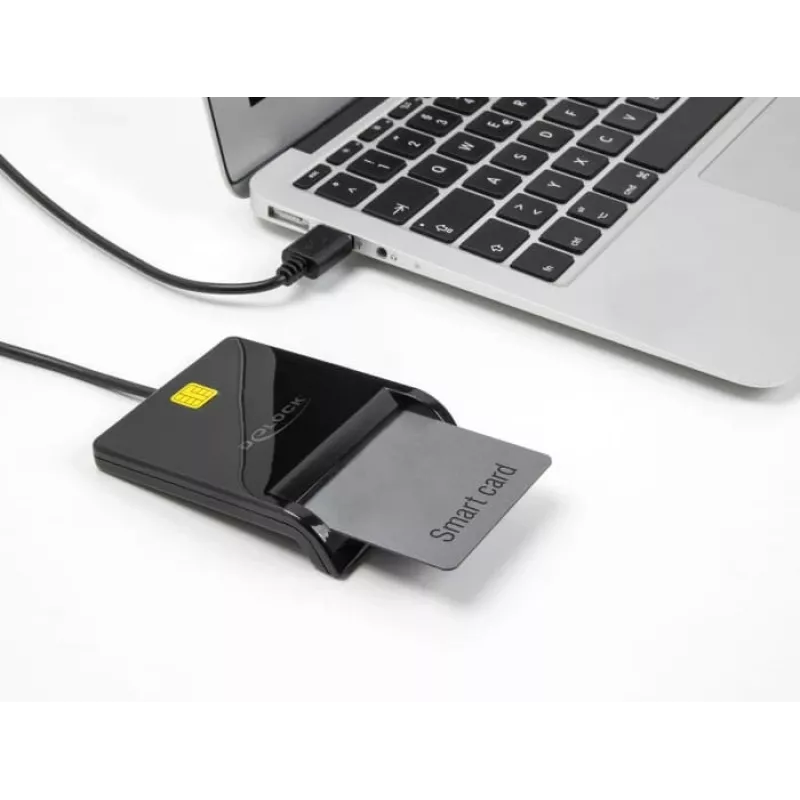 Nutikaardilugeja DeLOCK 91724 USB Type-A must