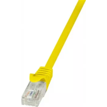 LogiLink CP2097U RJ45 võrgukaabel, paigalduskaabel CAT 6 U/UTP 10.00 m kollane kaitsmega