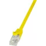 LogiLink CP2097U RJ45 võrgukaabel, paigalduskaabel CAT 6 U/UTP 10.00 m kollane kaitsmega